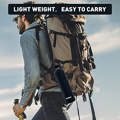 Slim Insulated Water Bottles for Travel 32oz with Clip