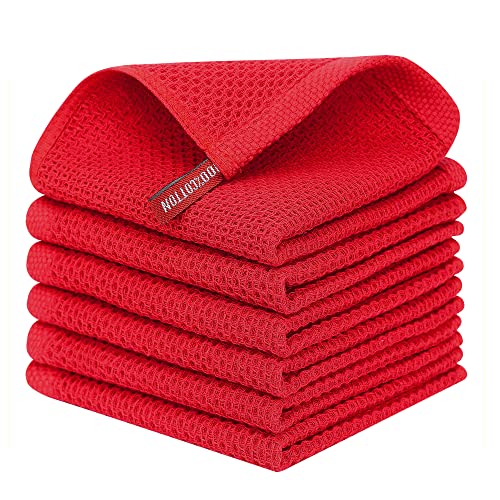 100% Cotton Kitchen Dish Cloths (6 Count)