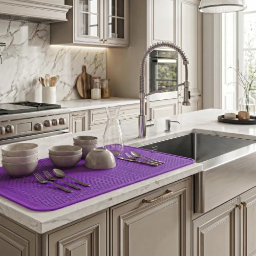 Silicone Dish Drying Mat for Multiple Usage