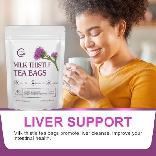 Organic Milk Thistle Tea Bags (40 Count)