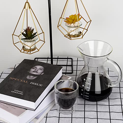 Pour Over Coffee Maker with Reusable Double