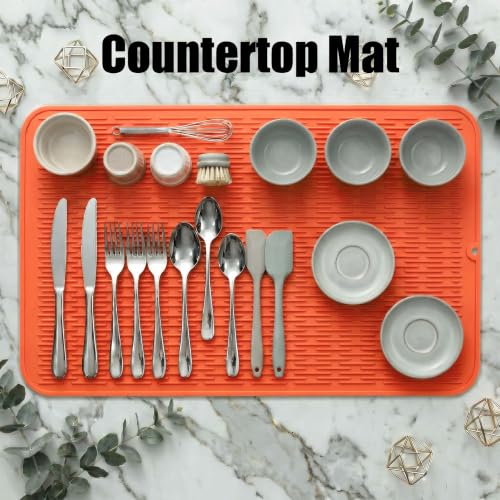 Silicone Dish Drying Mat for Multiple Usage