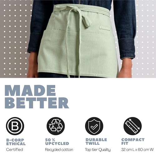 Chef Waist Aprons for Women with Pockets