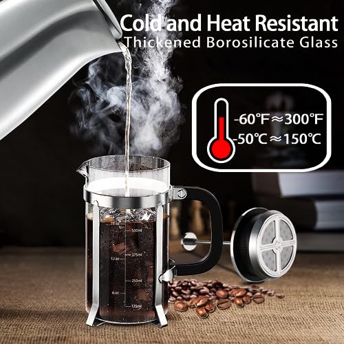 French Press Coffee Maker 304 Stainless Steel Coffee Press