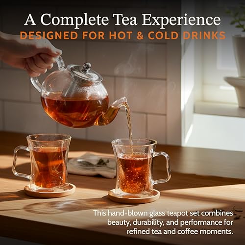 Glass Coffee and Tea Set