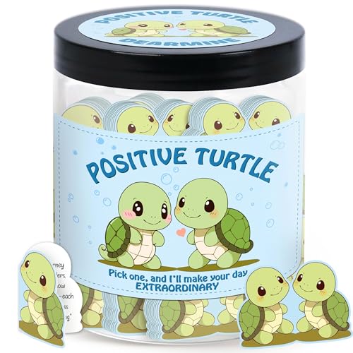 60 Positive Turtle Cards Jar