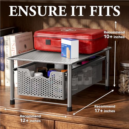 Stackable Cabinet Basket Drawer Organizer