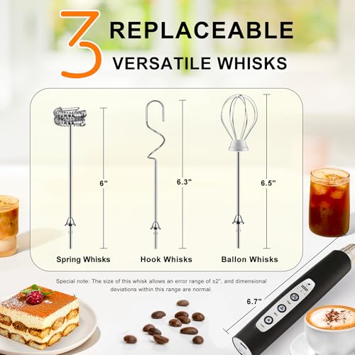 Handheld Milk Frother Wand for Coffee