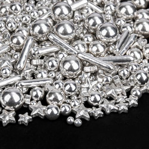 Silver Sprinkles 130g (4.58 Ounce)