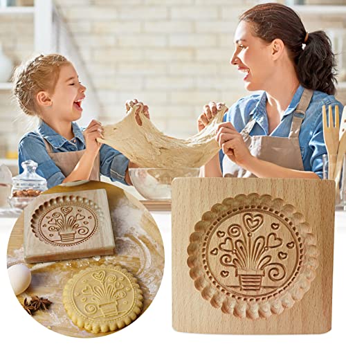 Wooden Cookie Biscuit Mold