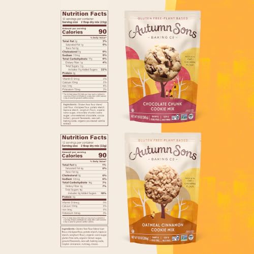 Autumn Sons Gluten Free Chocolate & Oatmeal Cookie Mix (18.6 Ounce)
