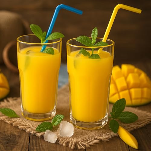 300pcs 10.3 Inches Disposable Flexible Bendy Drinking Straws Plastic Straws (300 Count)