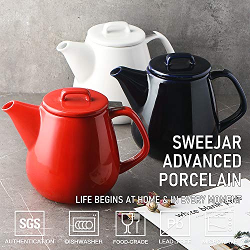 Sweejar 40oz Tea pot with Removable Stainless Steel Infuser