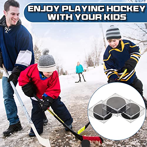 30 Pcs Hockey Puck Display Case Square Holder with Snap Closure (30 Count)