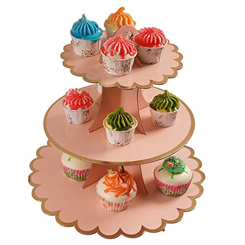 Cupcake Stand with Lace Trim