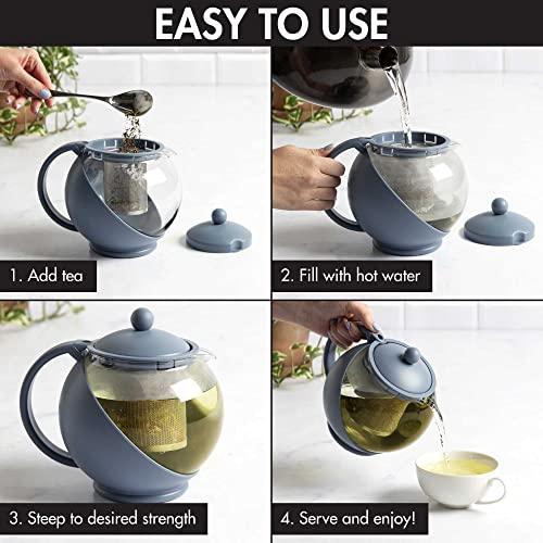 Half Moon Teapot with Removable Infuser