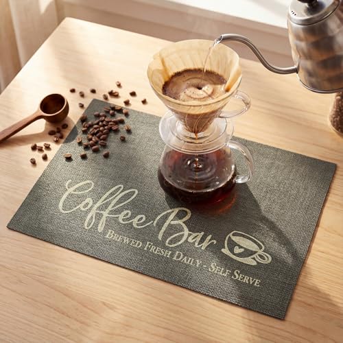 Coffee Bar Mat Set of 2 (2 Count)