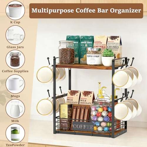 Coffee Mug Rack with 12 Hooks