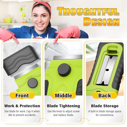 2 Pack Razor Blade Scraper Tool with 30 Blades (2 Count)