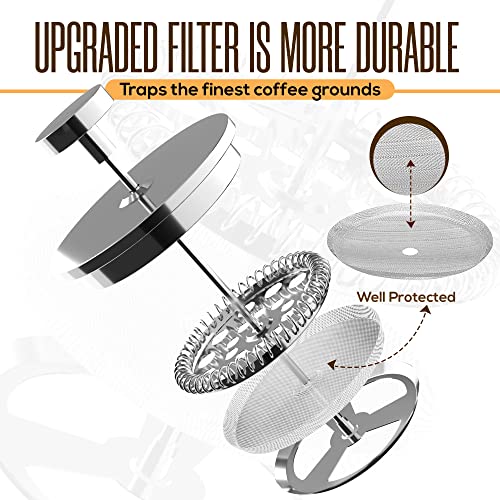 304 Grade Stainless Steel French Press 12 Oz