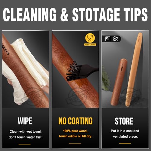 French Rolling Pin Set (2 Count)