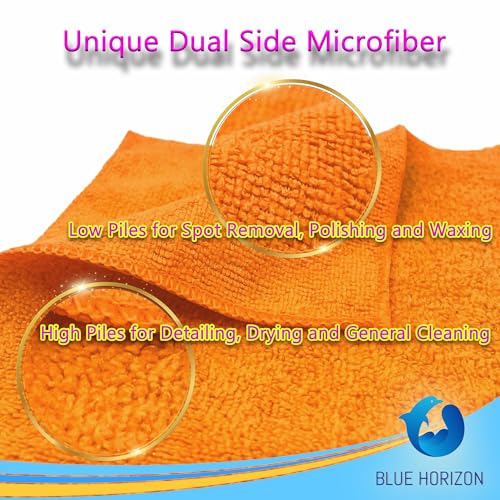 Orange Large Microfiber Cleaning Towels (36 Count)