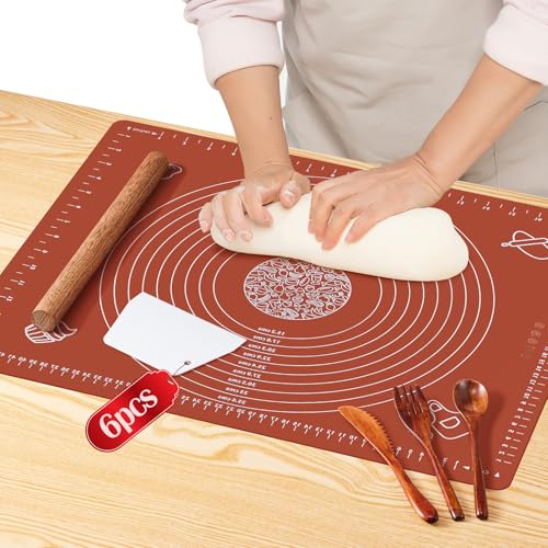 6PCS Silicone Baking Mat Set