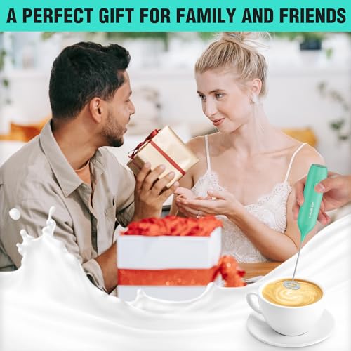 Handheld Rechargeable Milk Frother Wand with Stand