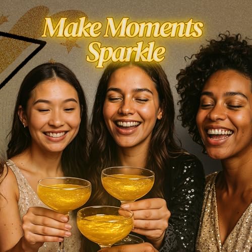 Gold Edible Glitter for Drinks 15g