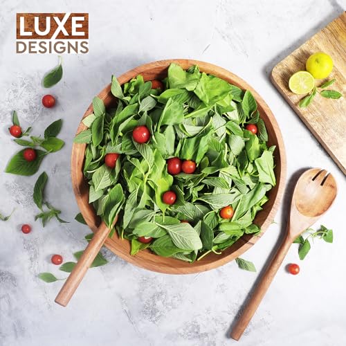 Wooden Salad Bowl Set