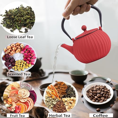Cast Iron Teapot 40oz Infuser