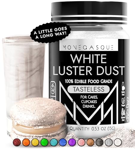 White Edible Glitter for Drinks & Cakes