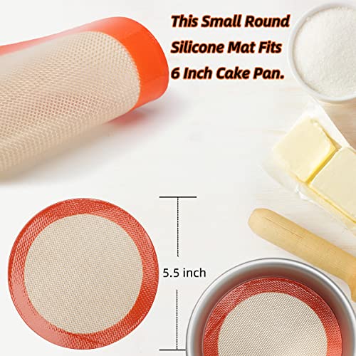 6 Inch Round Baking Mats