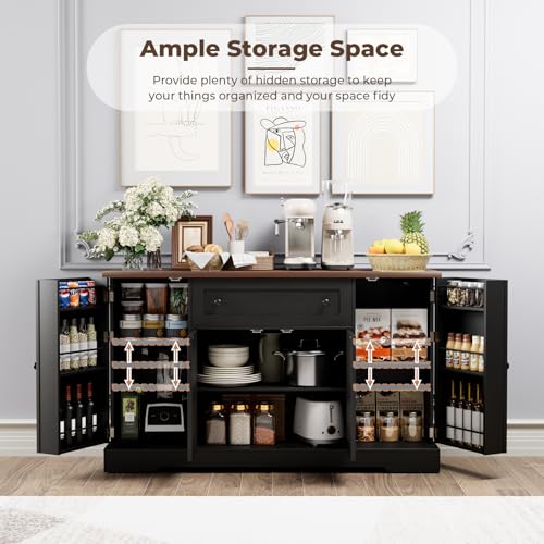 55.1" Buffet Cabinet with Storage