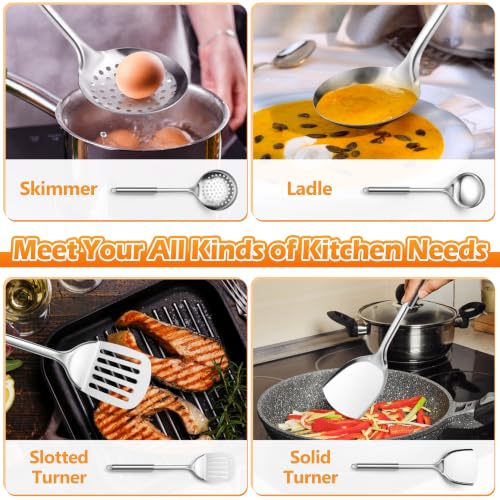 Stainless Steel Cooking Utensils (4 Count)