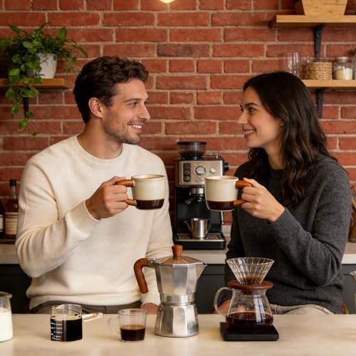 250ML 8.5OZ Espresso Glass Measuring Cup Triple Pitcher Milk Cup Espresso Cups with U