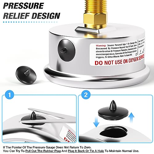 30inHG~0Psi Stainless Steel 1