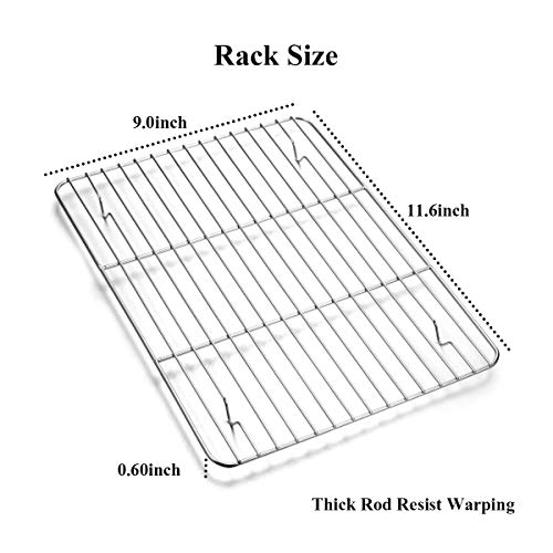 Baking Sheet with Rack Set [2 Sheets + 2 Racks]