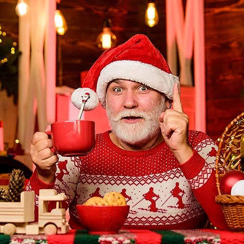 100 Pcs Vibrant Style Christmas Wooden Coffee Stir Sticks