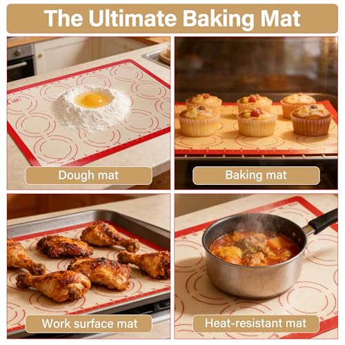 2 Pack Silicone Baking Mats
