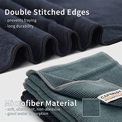 Barista Cleaning Towel with Hook Set Pack of 3pcs Soft Barista Mirco Fiber Cloth for Cleaning Espresso Coffee Machine Steam Wand and Coffee Bar Counter