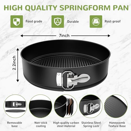 7 Inch Springform Pan with Removable Bottom