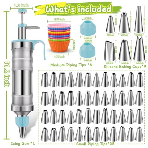 Dessert Decorating Syringe Set (66 Count)