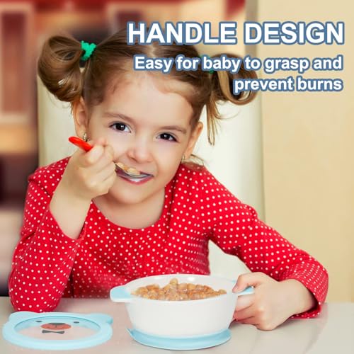 Ceramic Baby Bowls with Suction Base