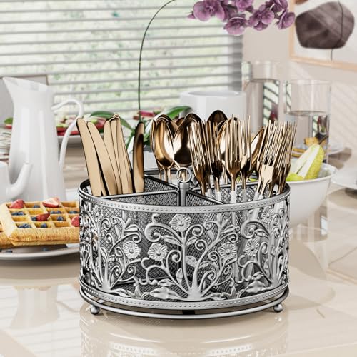 360° Rotating Flatware Caddy