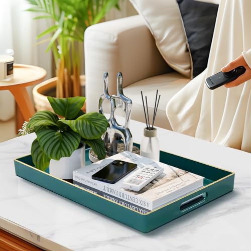 Teal Decorative Tray for Coffee Table