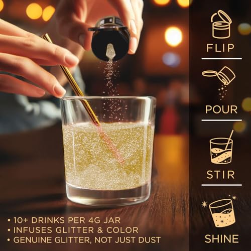 Brew Glitter Edible Drink Glitter Pump 1x 25g for Cocktails