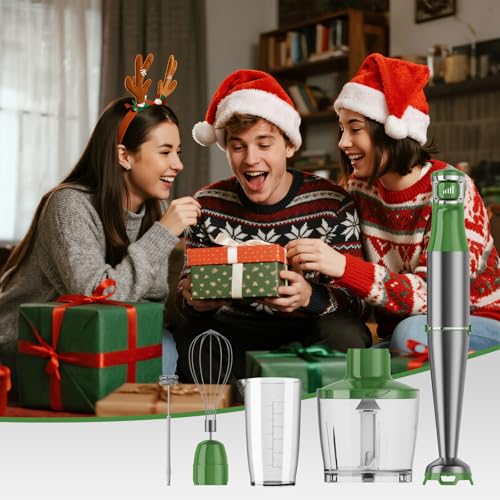 Immersion Blender Handheld 5 in 1 Hand Blender Set 1100W Heavy Duty