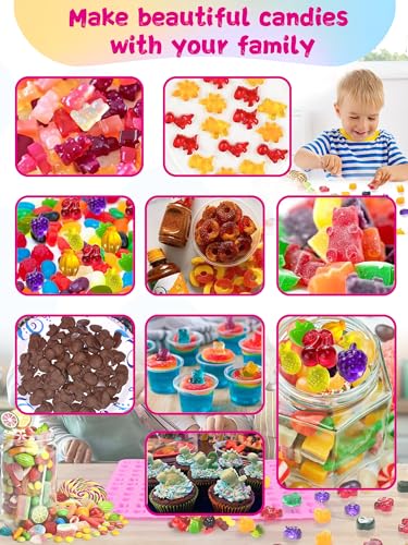 117Pcs Silicone Gummy Bear Molds Kit with 100 Wrappers (117 Count)
