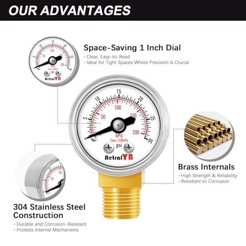 1 Inch Mini Pressure Gauge